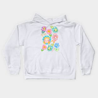 Special flower buddies Kids Hoodie